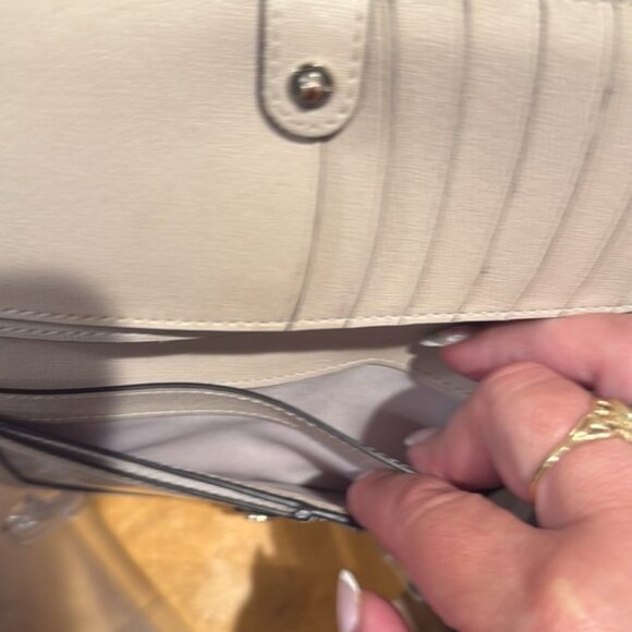 Badgley Mischka Vegan Leather Gold Studded Zippered Wallet (EUC) - Picture 13 of 17